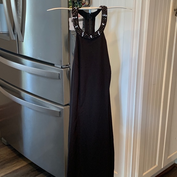 Guess fully lined rhinestone t back dress. Worn 2x‎ - Picture 1 of 5